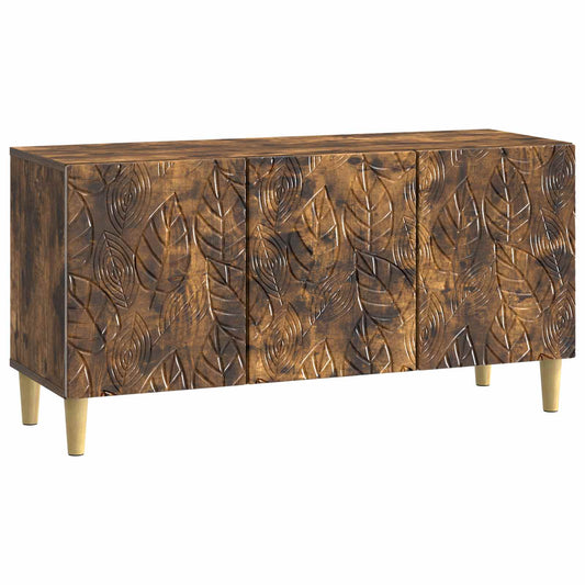 TV Cabinet 99 x 34.5 x 50 cm Smoked Oak Engineered Wood TV Cabinet 99 x 34.5 x 50 cm Smoked Oak Engineered Wood