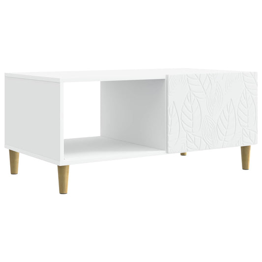 Coffee Table White 90 x 50 x 40 cm Engineered Wood Coffee Table White 90 x 50 x 40 cm Engineered Wood