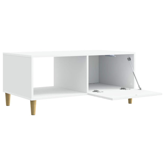 Coffee Table White 90 x 50 x 40 cm Engineered Wood Coffee Table White 90 x 50 x 40 cm Engineered Wood