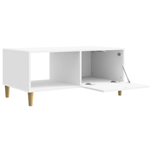 Coffee Table High Gloss White 90 x 50 x 40 cm Engineered Wood Coffee Table High Gloss White 90 x 50 x 40 cm Engineered Wood