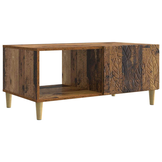 Coffee Table Old Wood 90 x 50 x 40 cm Engineered Wood Coffee Table Old Wood 90 x 50 x 40 cm Engineered Wood