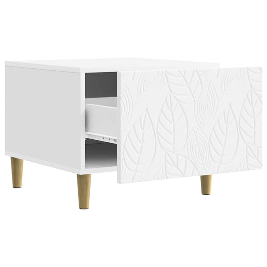 Coffee Table White 50 x 49 x 40 cm Engineered Wood Coffee Table White 50 x 49 x 40 cm Engineered Wood