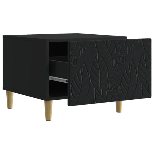 Coffee Table Black 50 x 49 x 40 cm Engineered Wood Coffee Table Black 50 x 49 x 40 cm Engineered Wood