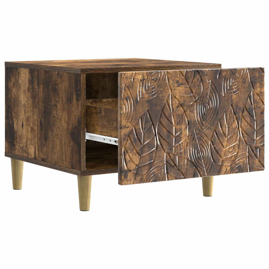 Coffee Table Smoked Oak 50 x 49 x 40 cm Engineered Wood Coffee Table Smoked Oak 50 x 49 x 40 cm Engineered Wood
