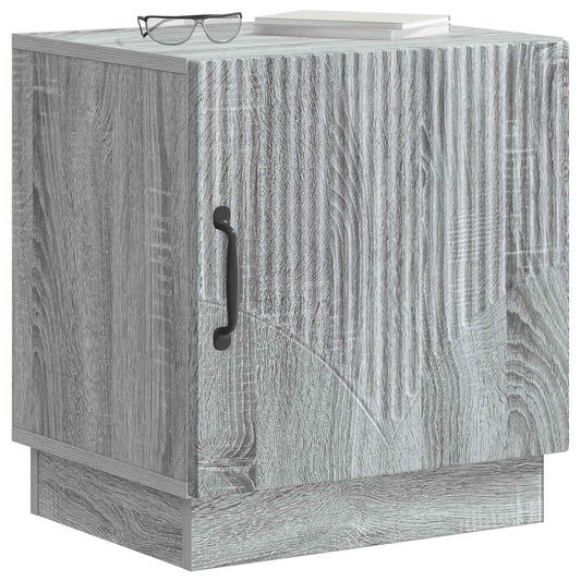 Bedside Table 2 pcs Grey Sonoma 43 x 34.5 x 47 cm Bedside Table 2 pcs Grey Sonoma 43 x 34.5 x 47 cm