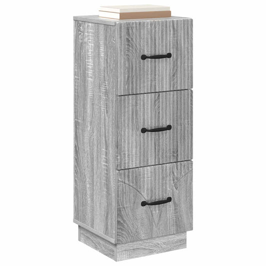 Drawer Cabinet Grey Sonoma 33 x 34.5 x 87 cm Engineered Wood Drawer Cabinet Grey Sonoma 33 x 34.5 x 87 cm Engineered Wood