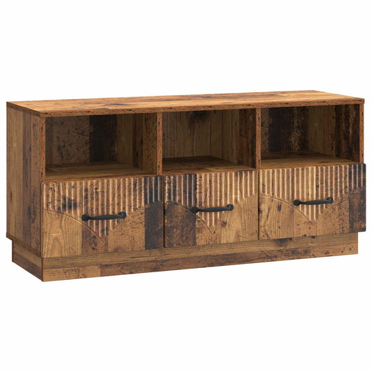 TV Cabinet Old Wood 102 x 34.5 x 47 cm Engineered Wood TV Cabinet Old Wood 102 x 34.5 x 47 cm Engineered Wood
