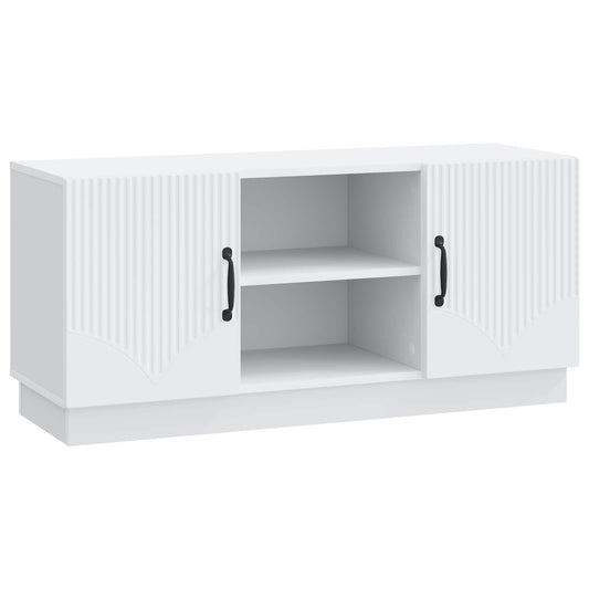 TV Cabinet White 102 x 34.5 x 47 cm Engineered Wood TV Cabinet White 102 x 34.5 x 47 cm Engineered Wood