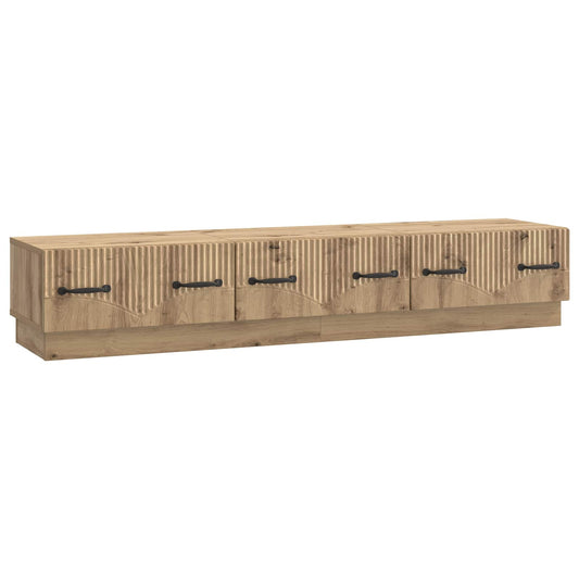 TV Cabinet Artisan Oak 147 x 34.5 x 27 cm Engineered Wood TV Cabinet Artisan Oak 147 x 34.5 x 27 cm Engineered Wood