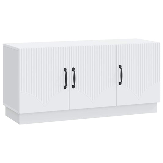 TV Cabinet White 99 x 34.5 x 47 cm Engineered Wood TV Cabinet White 99 x 34.5 x 47 cm Engineered Wood