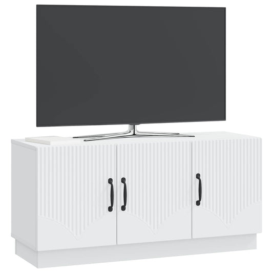 TV Cabinet White 99 x 34.5 x 47 cm Engineered Wood TV Cabinet White 99 x 34.5 x 47 cm Engineered Wood