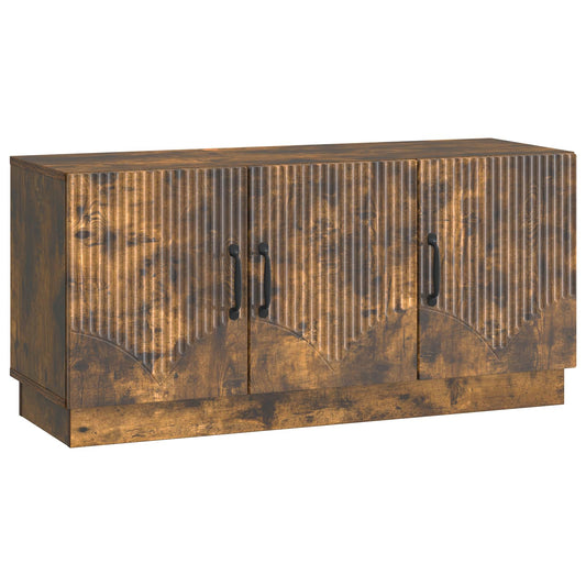 TV Cabinet Smoked Oak 99 x 34.5 x 47 cm Engineered Wood TV Cabinet Smoked Oak 99 x 34.5 x 47 cm Engineered Wood