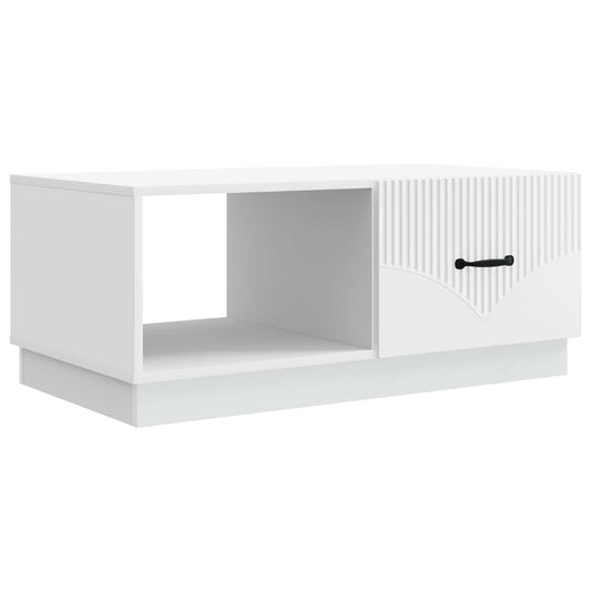 Coffee Table White 90 x 50 x 37 cm Engineered Wood Coffee Table White 90 x 50 x 37 cm Engineered Wood
