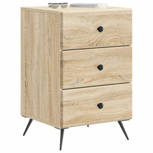 Bedside Cabinet Sonoma Oak 43 x 41 x 66.5 cm Engineered Wood Bedside Cabinet Sonoma Oak 43 x 41 x 66.5 cm Engineered Wood