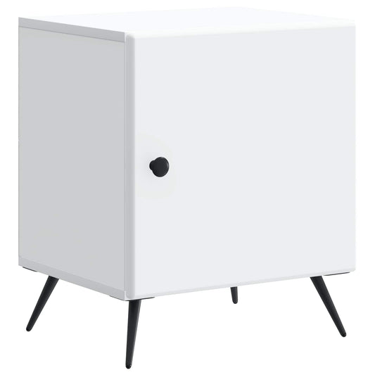 Bedside Cabinet White 43 x 34.5 x 50 cm Engineered Wood Bedside Cabinet White 43 x 34.5 x 50 cm Engineered Wood
