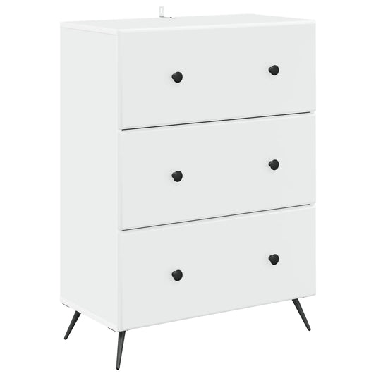Drawer Cabinet White 66 x 34.5 x 90 cm Engineered Wood Drawer Cabinet White 66 x 34.5 x 90 cm Engineered Wood