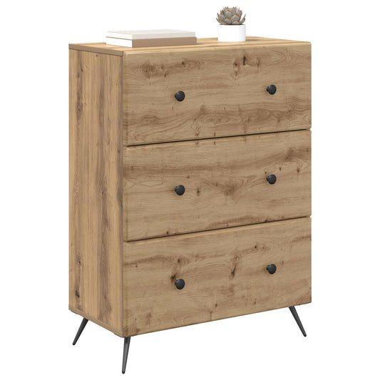Drawer Cabinet Artisan Oak 66 x 34.5 x 90 cm Engineered Wood Drawer Cabinet Artisan Oak 66 x 34.5 x 90 cm Engineered Wood