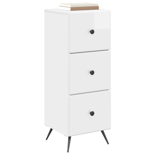Drawer Cabinet High Gloss White 33 x 34.5 x 90 cm Drawer Cabinet High Gloss White 33 x 34.5 x 90 cm