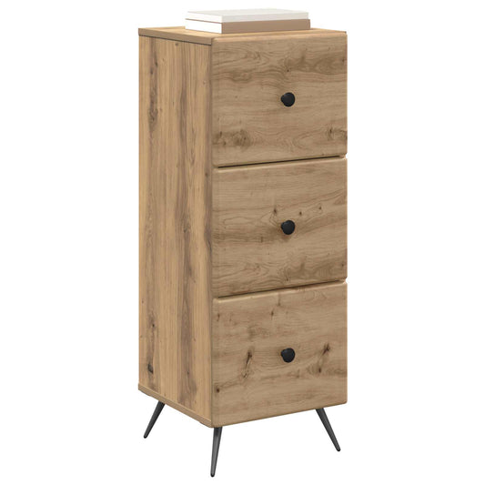 Drawer Cabinet Artisan Oak 33 x 34.5 x 90 cm Engineered Wood Drawer Cabinet Artisan Oak 33 x 34.5 x 90 cm Engineered Wood