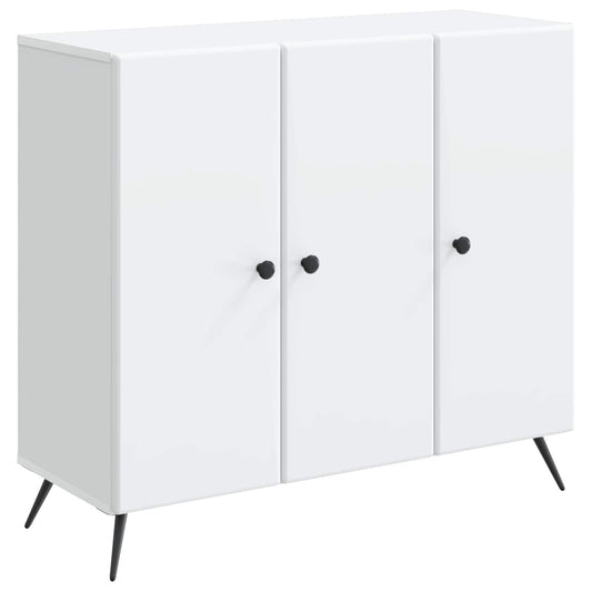 Sideboard White 89 x 34.5 x 80 cm Engineered Wood Sideboard White 89 x 34.5 x 80 cm Engineered Wood