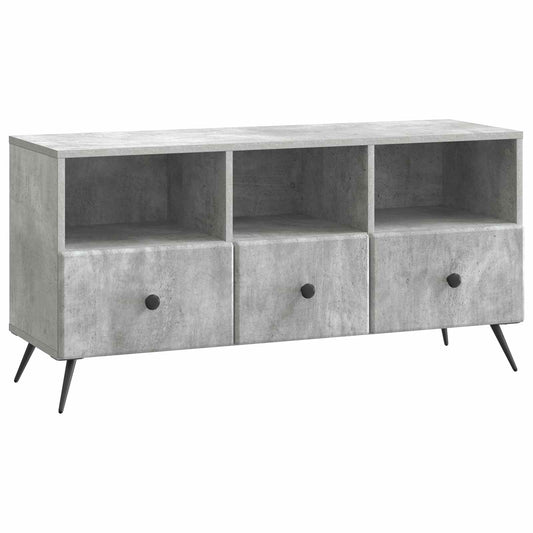 TV Cabinet Concrete Grey 102 x 34.5 x 50 cm Engineered Wood TV Cabinet Concrete Grey 102 x 34.5 x 50 cm Engineered Wood