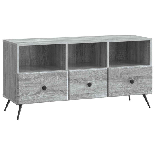 TV Cabinet Grey Sonoma 102 x 34.5 x 50 cm Engineered Wood TV Cabinet Grey Sonoma 102 x 34.5 x 50 cm Engineered Wood