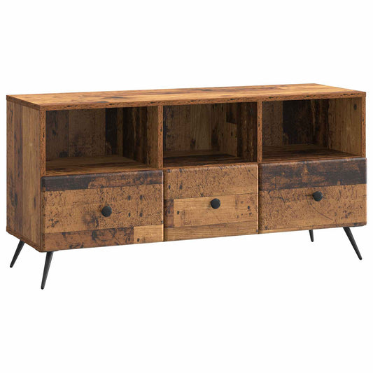 TV Cabinet Old Wood 102 x 34.5 x 50 cm Engineered Wood TV Cabinet Old Wood 102 x 34.5 x 50 cm Engineered Wood