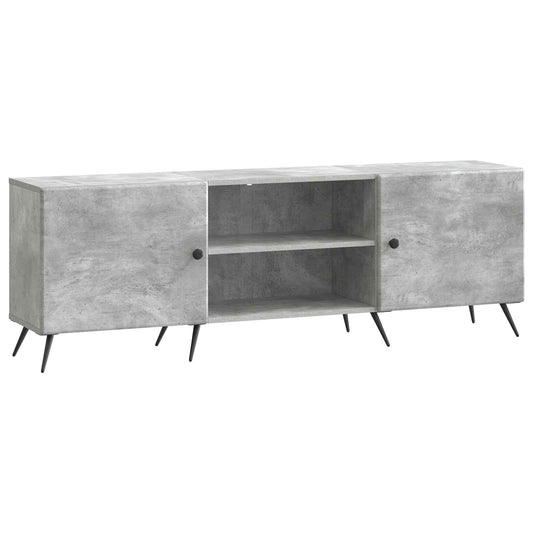 TV Cabinet Concrete Grey 150 x 31 x 50 cm Engineered Wood TV Cabinet Concrete Grey 150 x 31 x 50 cm Engineered Wood