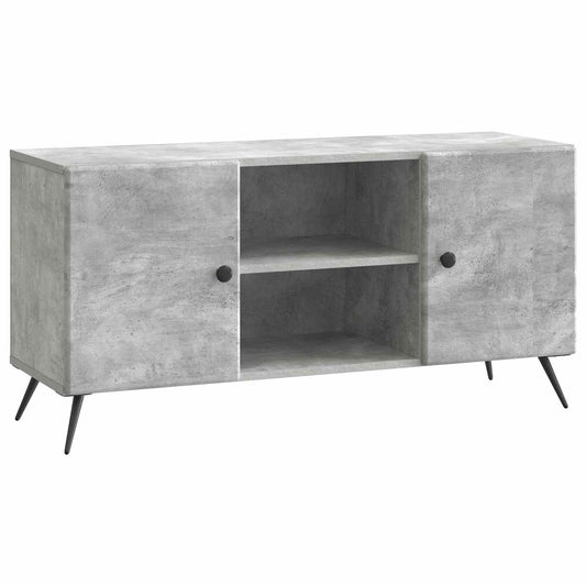 TV Cabinet Concrete Grey 102 x 34.5 x 50 cm Engineered Wood TV Cabinet Concrete Grey 102 x 34.5 x 50 cm Engineered Wood