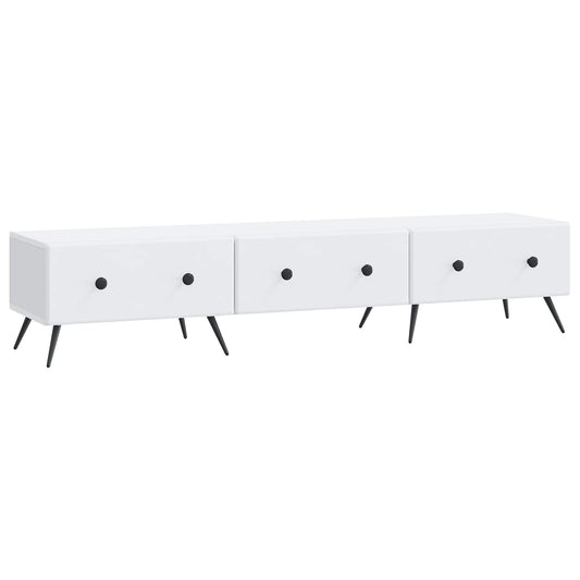TV Cabinet with Drawer White 147 x 34.5 x 30 cm Engineered Wood TV Cabinet with Drawer White 147 x 34.5 x 30 cm Engineered Wood