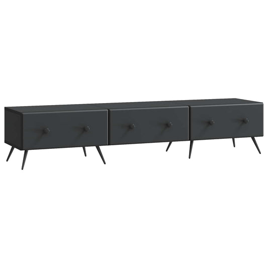 TV Cabinet with Drawer Black 147 x 34.5 x 30 cm Engineered Wood TV Cabinet with Drawer Black 147 x 34.5 x 30 cm Engineered Wood
