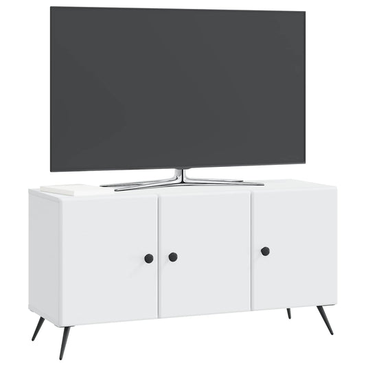 TV Cabinet White 99 x 34.5 x 50 cm Engineered Wood TV Cabinet White 99 x 34.5 x 50 cm Engineered Wood