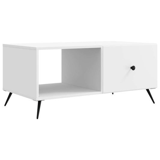 Coffee Table White 90 x 50 x 40 cm Engineered Wood Coffee Table White 90 x 50 x 40 cm Engineered Wood