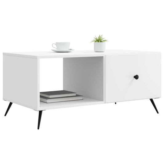 Coffee Table White 90 x 50 x 40 cm Engineered Wood Coffee Table White 90 x 50 x 40 cm Engineered Wood