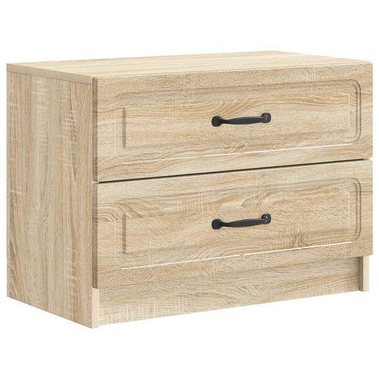 Bedside Cabinet Sonoma Oak 62 x 34.5 x 44.5 cm Engineered Wood Bedside Cabinet Sonoma Oak 62 x 34.5 x 44.5 cm Engineered Wood