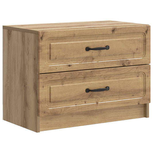 Bedside Cabinet Artisan Oak 62 x 34.5 x 44.5 cm Engineered Wood Bedside Cabinet Artisan Oak 62 x 34.5 x 44.5 cm Engineered Wood