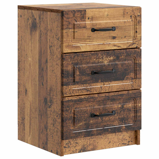 Bedside Cabinet Old Wood 43 x 41 x 63.5 cm Engineered Wood Bedside Cabinet Old Wood 43 x 41 x 63.5 cm Engineered Wood