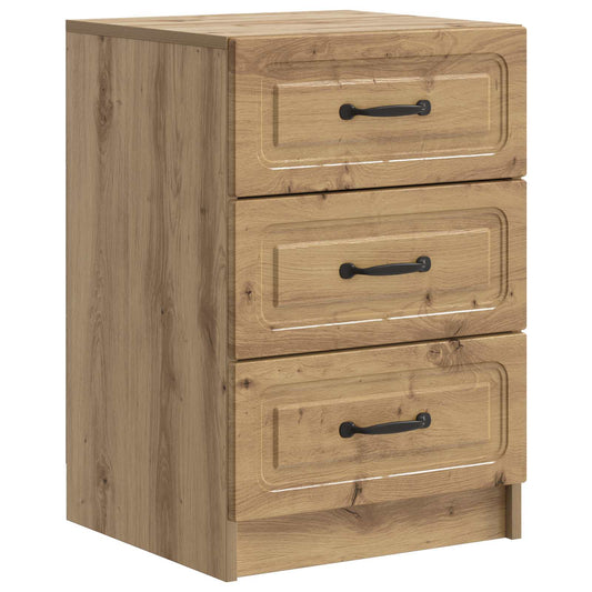 Bedside Cabinet Artisan Oak 43 x 41 x 63.5 cm Engineered Wood Bedside Cabinet Artisan Oak 43 x 41 x 63.5 cm Engineered Wood