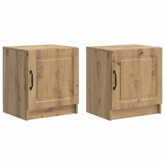 Bedside Cabinet 2 pcs Artisan Oak 43 x 34.5 x 47 cm Bedside Cabinet 2 pcs Artisan Oak 43 x 34.5 x 47 cm