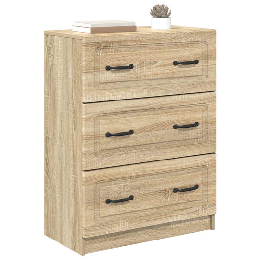 Drawer Cabinet Sonoma Oak 66 x 34.5 x 87 cm Engineered Wood Drawer Cabinet Sonoma Oak 66 x 34.5 x 87 cm Engineered Wood