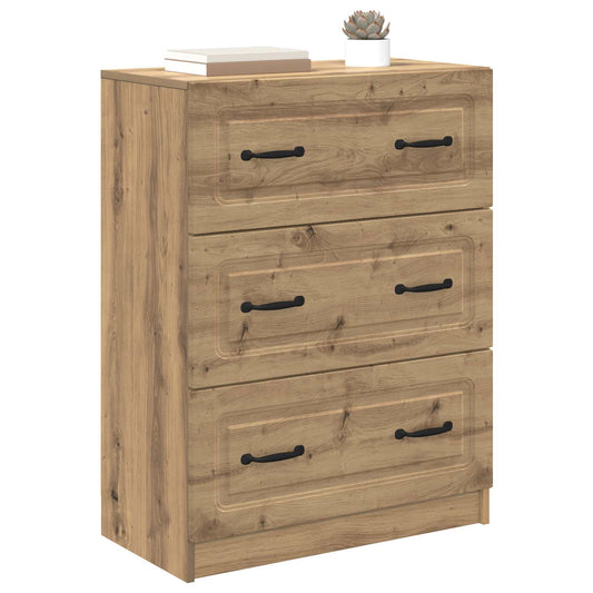 Drawer Cabinet Artisan Oak 66 x 34.5 x 87 cm Engineered Wood Drawer Cabinet Artisan Oak 66 x 34.5 x 87 cm Engineered Wood