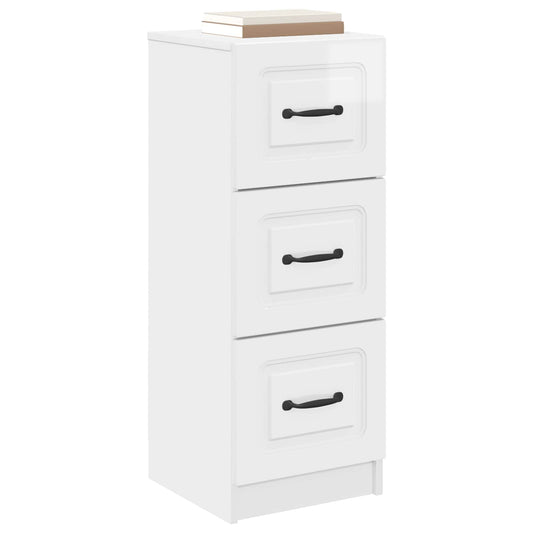 Drawer Cabinet High Gloss White 33 x 34.5 x 87 cm Drawer Cabinet High Gloss White 33 x 34.5 x 87 cm