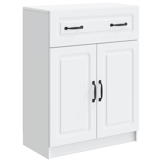 Sideboard White 66 x 34.5 x 87 cm Engineered Wood Sideboard White 66 x 34.5 x 87 cm Engineered Wood