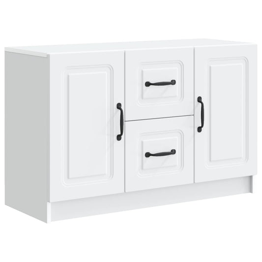 Sideboard White 89 x 34.5 x 57 cm Engineered Wood Sideboard White 89 x 34.5 x 57 cm Engineered Wood