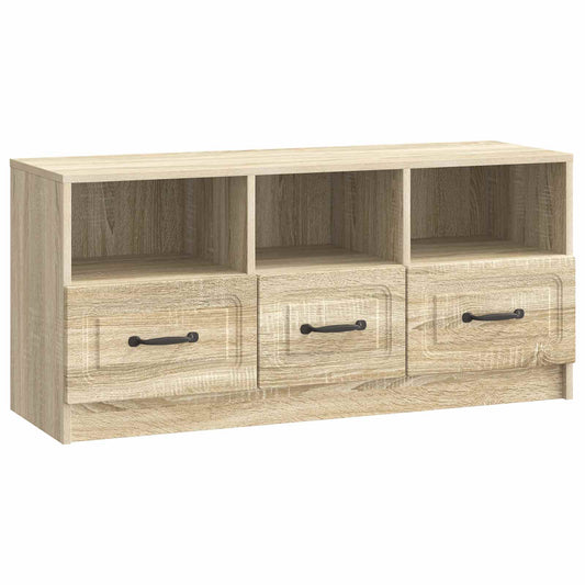 TV Cabinet Sonoma Oak 102 x 34.5 x 47 cm Engineered Wood TV Cabinet Sonoma Oak 102 x 34.5 x 47 cm Engineered Wood