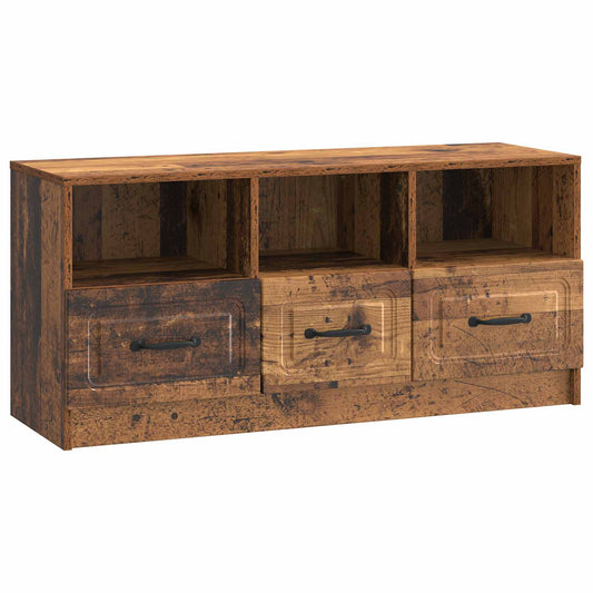 TV Cabinet Old Wood 102 x 34.5 x 47 cm Engineered Wood TV Cabinet Old Wood 102 x 34.5 x 47 cm Engineered Wood