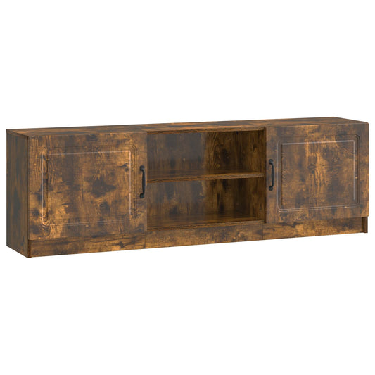 TV Cabinet Smoked Oak 150 x 31 x 47 cm Engineered Wood TV Cabinet Smoked Oak 150 x 31 x 47 cm Engineered Wood