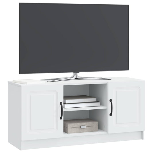 TV Cabinet White 102 x 34.5 x 47 cm Engineered Wood TV Cabinet White 102 x 34.5 x 47 cm Engineered Wood