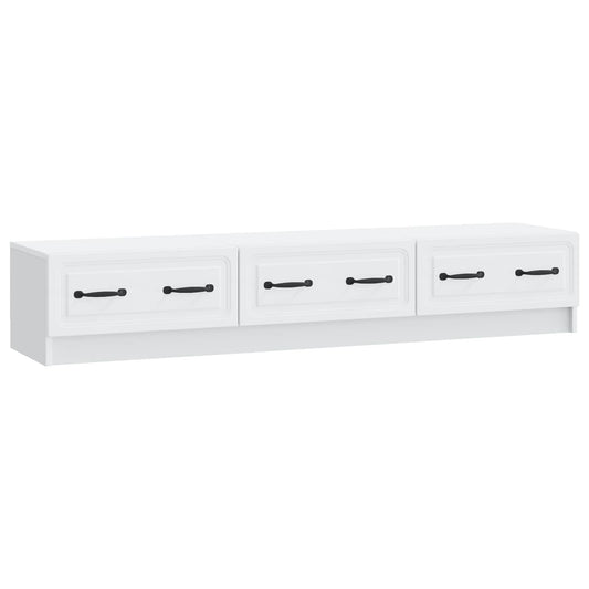TV Cabinet with Drawer White 147 x 34.5 x 27 cm Engineered Wood TV Cabinet with Drawer White 147 x 34.5 x 27 cm Engineered Wood