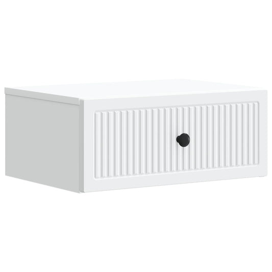 Bedside Cabinet White 49 x 34.5 x 20 cm Engineered Wood Bedside Cabinet White 49 x 34.5 x 20 cm Engineered Wood